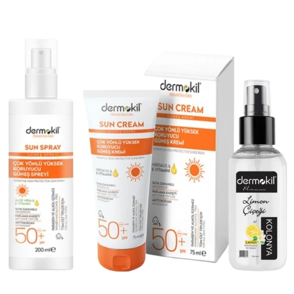 Dermokil Sun Sprey Çok Yönlü Yüksek Koruyucu Güneş Spreyi 50 Spf 200 ml+Çok Yönlü Yüksek Koruyucu Gü ürün görseli 1