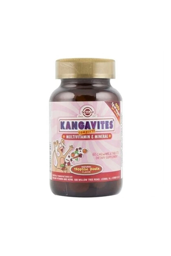 Solgar Kangavites Tropikal Meyve Aromalı 60 Tablet ürün görseli 1