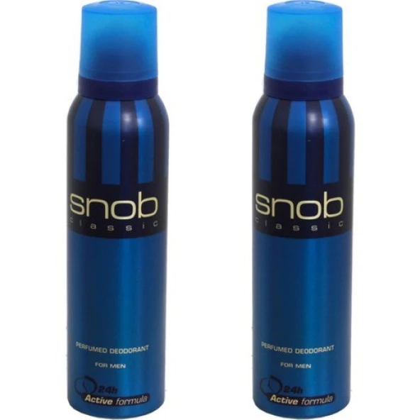 Snob For Men Classic Deodorant 150 ml x 2 Adet ürün görseli 1