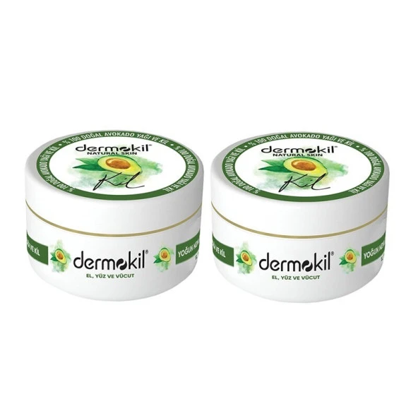 Dermokil Yüz, Vücut ve Doğal El Kremi Avokado 300 ml x 2 Adet ürün görseli 1