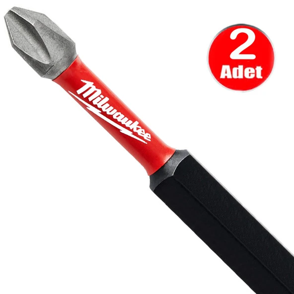Milwaukee Bits Yıldız Uç Vidalama Matkap Ucu Ph2 x 90mm -2 Adet ürün görseli 1