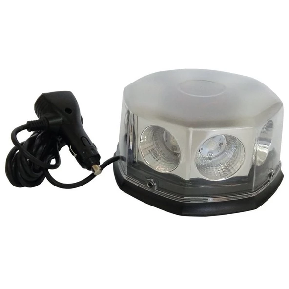 Mıknatıslı Tepe Lambası Cree Ledli Yuvarlak Kırmızı Mavi 12V / Laık110 ürün görseli 1