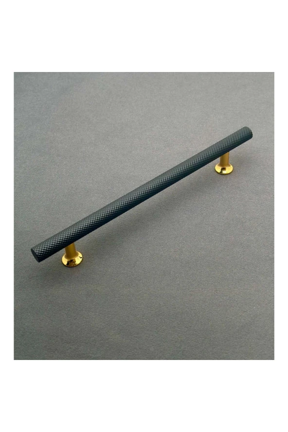 Mobilya Dolap Kulpu Mutfak Çekmece Kulpu Çizgili Dal Siyah Gold 192 mm ( 19,2 Cm ) 2 Adet ürün görseli 1