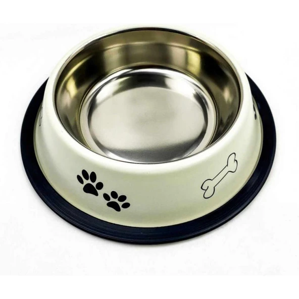 Playfull Renkli Desenli Kedi Köpek Çelik Mama Kabı 24 Oz ürün görseli 1