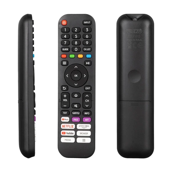 Weko Awox Netflix Youtube Prime Video Tuşluu LCD LED TV Kumanda Uzaktan Kumanda ürün görseli 1