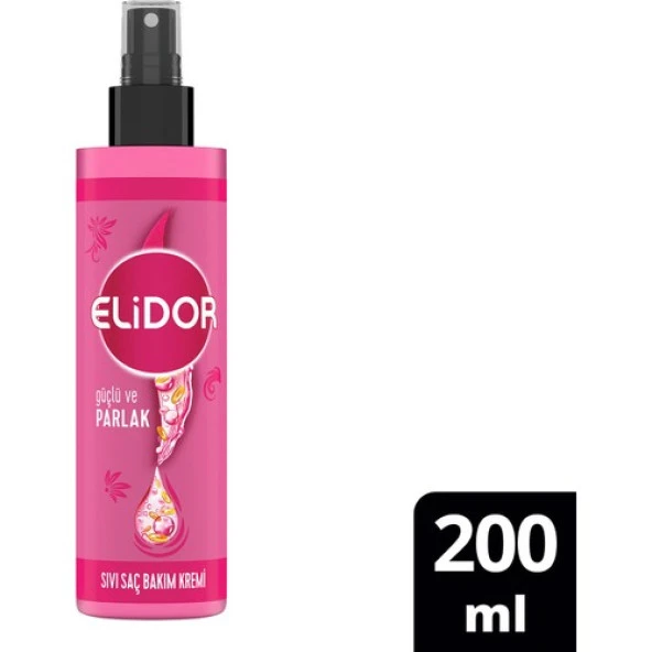 Elidor Sıvı Saç Kremi Güçlü Ve Parlak E Vitamini Makademya Yağı Kolajen 200 Ml ürün görseli 1