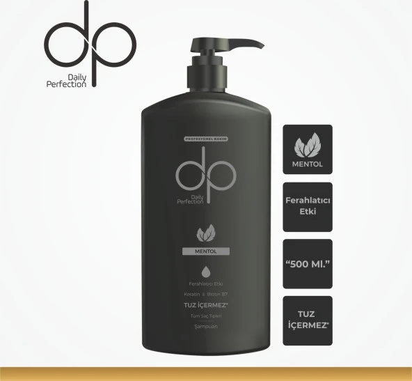 Dp Daily Perfection Mentol Tuzsuz Şampuan 500 ml ürün görseli 1
