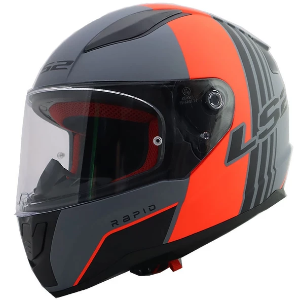 LS2 RAPID MULTIPLY MAT KIRMIZI-ANTRASIT KASK ürün görseli 1