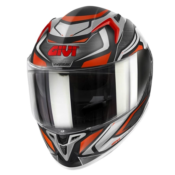 GIVI 50.9 ATOMIC MAT SİYAH-GRİ-KIRMIZI KASK (SİYAH CAM+ŞEFFAF CAM+PINLOCK CAMI) ürün görseli 1