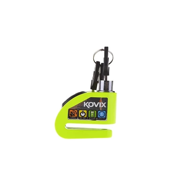 KOVIX KD6-FG ALARMLI DİSK KİLİT NEON SARI - Resim 3