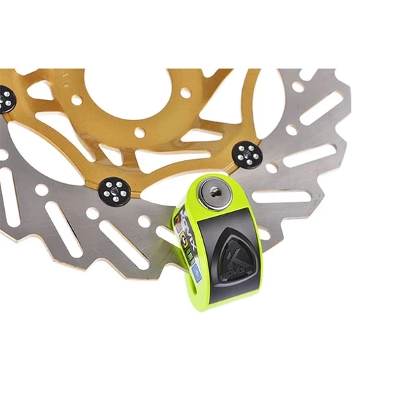 KOVIX KD6-FG ALARMLI DİSK KİLİT NEON SARI - Resim 4