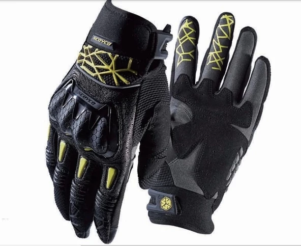 SCOYCO MC103 YAZLIK ELDİVEN SARI - Resim 2