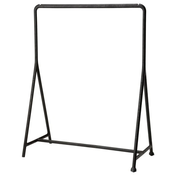 Ayaklı Askılık, TURBO Siyah Renk MeridyenDukkan 117x148 cm Açık Gardrop İç-Dış Mekan ürün görseli 1