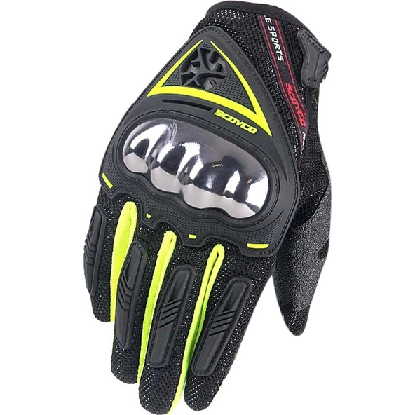 SCOYCO MC44 YAZLIK ELDİVEN NEON - Resim 2
