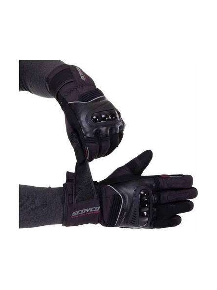 SCOYCO MC82 KIŞLIK ELDİVEN GRİ - Resim 3