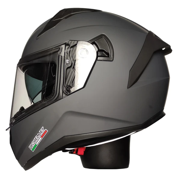 MTS M-801-SNAKE DARK GREY GÜNEŞ VİZÖRLÜ KASK ürün görseli 1