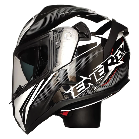 MTS M-801-SNAKE ENERGY GÜNEŞ VİZÖRLÜ KASK ürün görseli 1