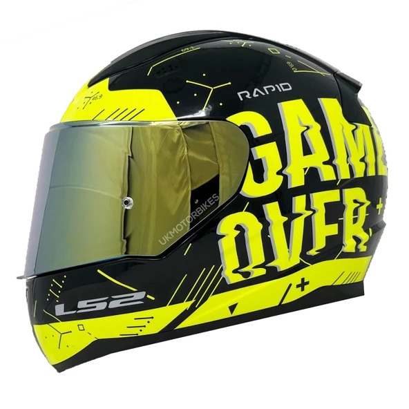 LS2 RAPID PLAYER SARI KASK (SARI+ŞEFFAF CAM) ürün görseli 1