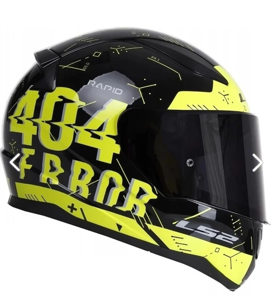 LS2 RAPID PLAYER SARI KASK (SİYAH+ŞEFFAF CAM) - Resim 2