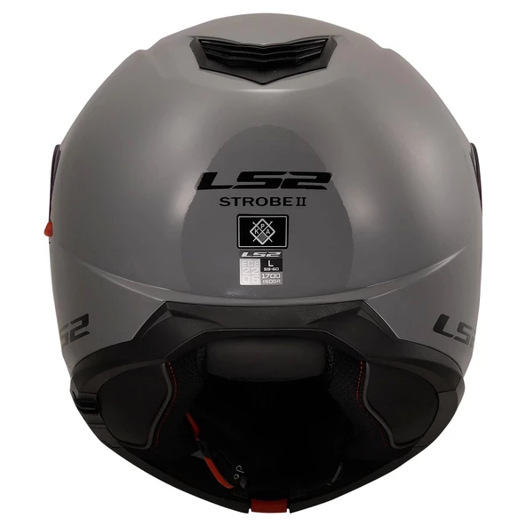 LS2 STROBE 2 ÇENE AÇILIR NARDO GRİ KASK - Resim 5