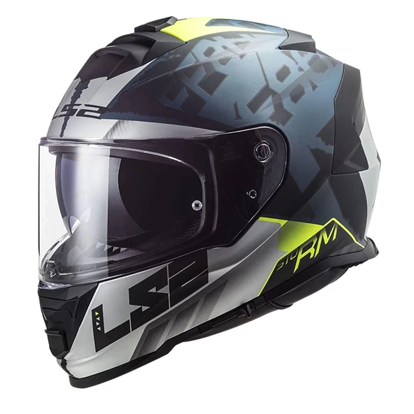 LS2 STORM 2 SPRINTER MAT SİYAH-GRİ-COBALT KASK ürün görseli 1