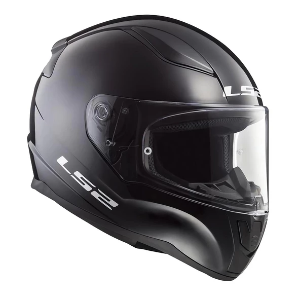 LS2 Rapid 2 Race Mat Siyah Kask - Resim 4