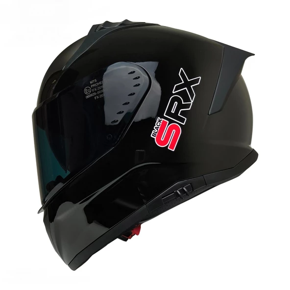MTS M-201-SNAKE PARLAK SİYAH GÜNEŞ VİZÖRLÜ KASK ürün görseli 1