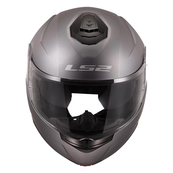 LS2 STROBE 2 ÇENE AÇILIR MAT TITANIUM KASK - Resim 2