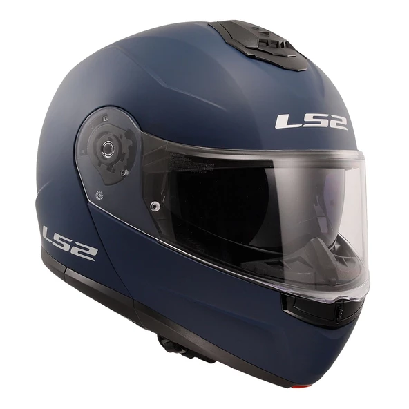 LS2 STROBE 2 MAT NAVY MAVİ ÇENE AÇILIR KASK - Resim 8