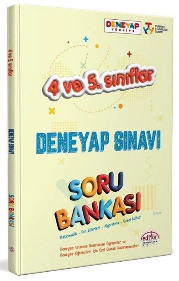 4. ve 5. Sınıf Tüm Dersler Deneyap Sınavı Soru Bankası Editör Yayınları ürün görseli 1