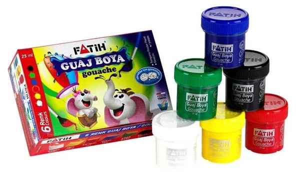 Fatih Guaj Boya 6 Renk X 25Ml ürün görseli 1
