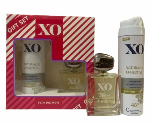 Xo Natural Deodorant 150 ml Minerva Edt 50 ml - Resim 2