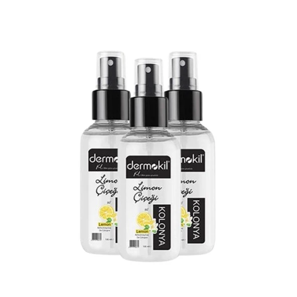 Dermokil Limon Çiçeği Sprey Kolonya 100 ml x 3 Adet ürün görseli 1