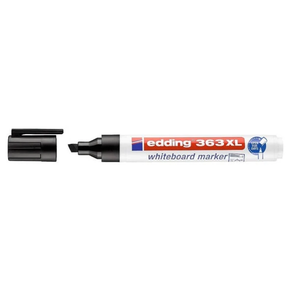 Edding 363 XL Kesik Uçlu Doldurulabilir Yazı Tahtası Kalemi SİYAH ürün görseli 1