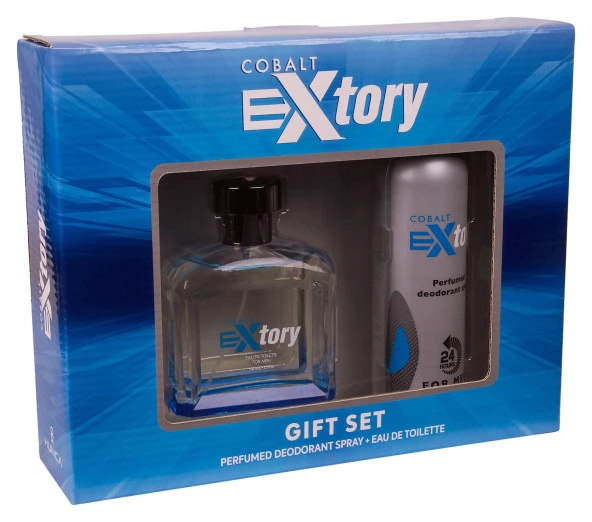 Extory Cobalt Kofre Erkek Edt+Deo 1 Paket (1 x 2 Adet) ürün görseli 1