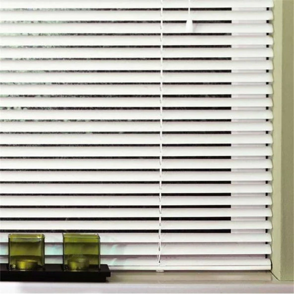Pvc Jaluzi 25 mm 120x160Cm Ölçülerinde Beyaz ürün görseli 1