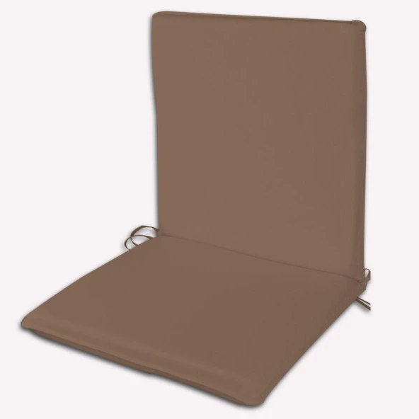 Arkalıklı Sırt Kısımlı Bahçe Koltuk Sandalye Minderi 48x90x5cm Kahve ürün görseli 1