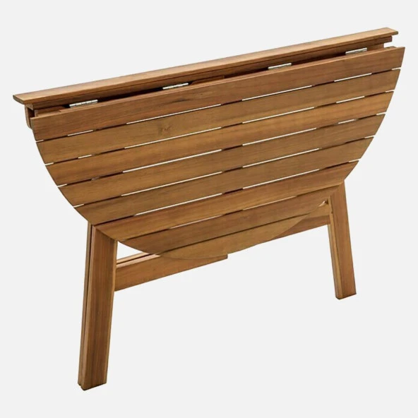 Ahşap Yarım Balkon Masası ürün görseli 1