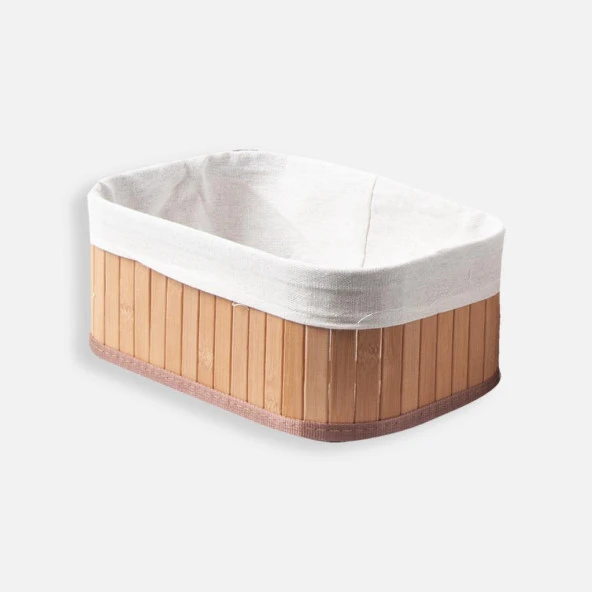 Bambu Katlanır Çok Amaçlı Sepet 35X25X14 ürün görseli 1
