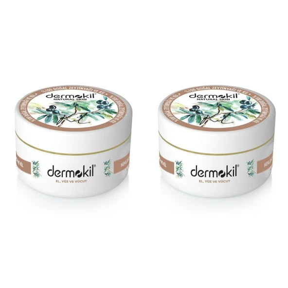 Dermokil El ve Yüz Kremi Zeytinyağlı 2 x 300 ML ürün görseli 1