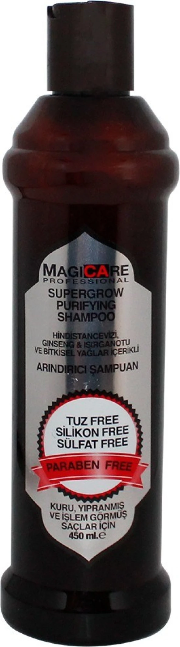 Magicare Supergrow Purifying Kuru Yıpranmış ve Işlem Görmüş Saçlar Şampuan 450 ml ürün görseli 1