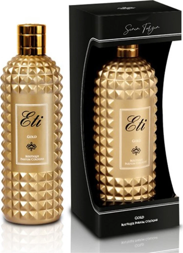 Eti Boutıqua Gold Cam Şişe Kolonya 300ML ürün görseli 1