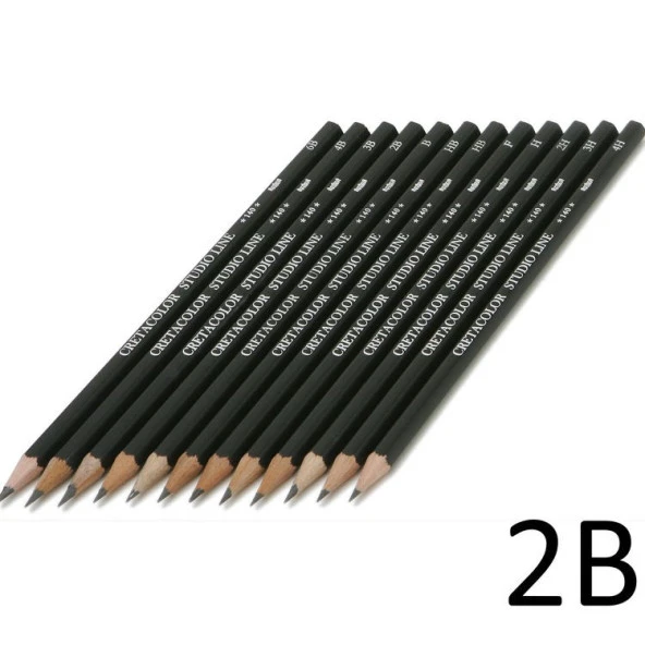 Cretacolor Studio Line Graphite Dereceli Kalem 2B (140 02) ürün görseli 1