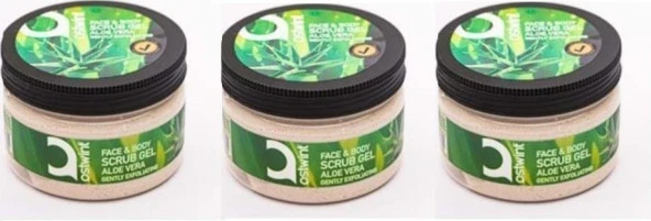 Ostwint Face Body Scrub Gel Aloe Vera 300ML x 3 Adet ürün görseli 1