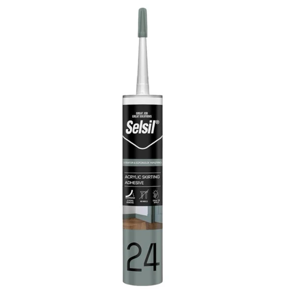 Selsil 24 Strafor Süpürgelik Yapıştırıcı 500 gr ürün görseli 1