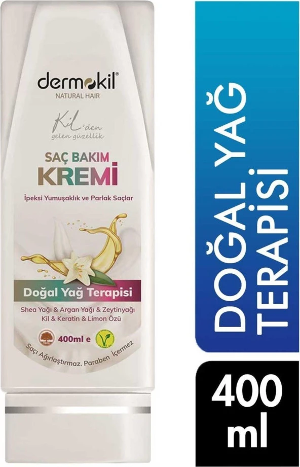 Dermokil Saç Bakım Kremi 400 ml Doğal Yağ Terapisi 8697916003847 Saç Kremi ürün görseli 1