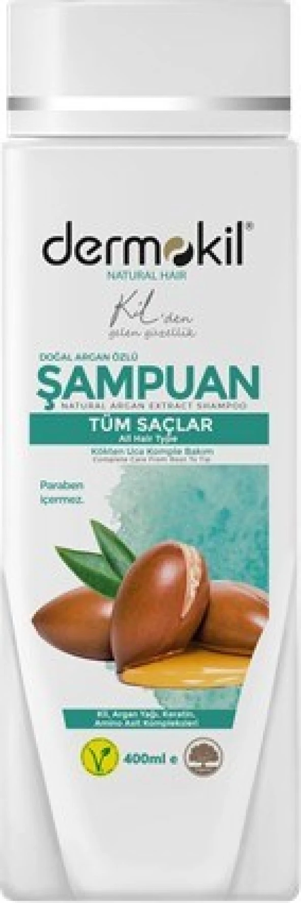 Dermokil Doğal Argan Özlü Şampuan ürün görseli 1