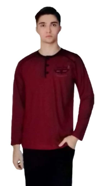 Aysu 2008 Erkek Uzun Kol Pijama Takımı Penye Pijama Takımı ürün görseli 1