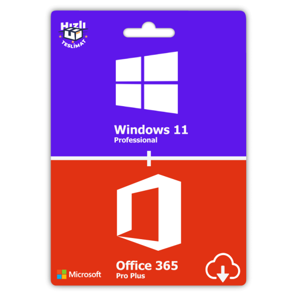 Windows 11/10 Pro Ürün Anahtarı ve Office 365 Pro Plus Dijital Lisans Hesabı ürün görseli 1