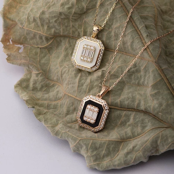Baget Altın Kolye 14K Gold Mineli ürün görseli 1